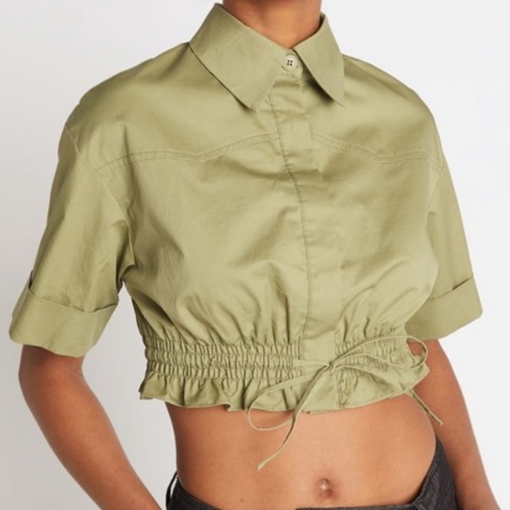 Choosy▪️Button Down Crop Top